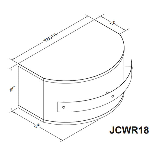 Vent-A-Hood Designer Series JCWR18 36" Stainless Steel Wall Mounted Range Hood with 600 CFM Motor and LED Lights