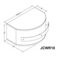 Vent-A-Hood Designer Series JCWR18 60" Stainless Steel Wall Mounted Range Hood with 900 CFM Motor and LED Lights