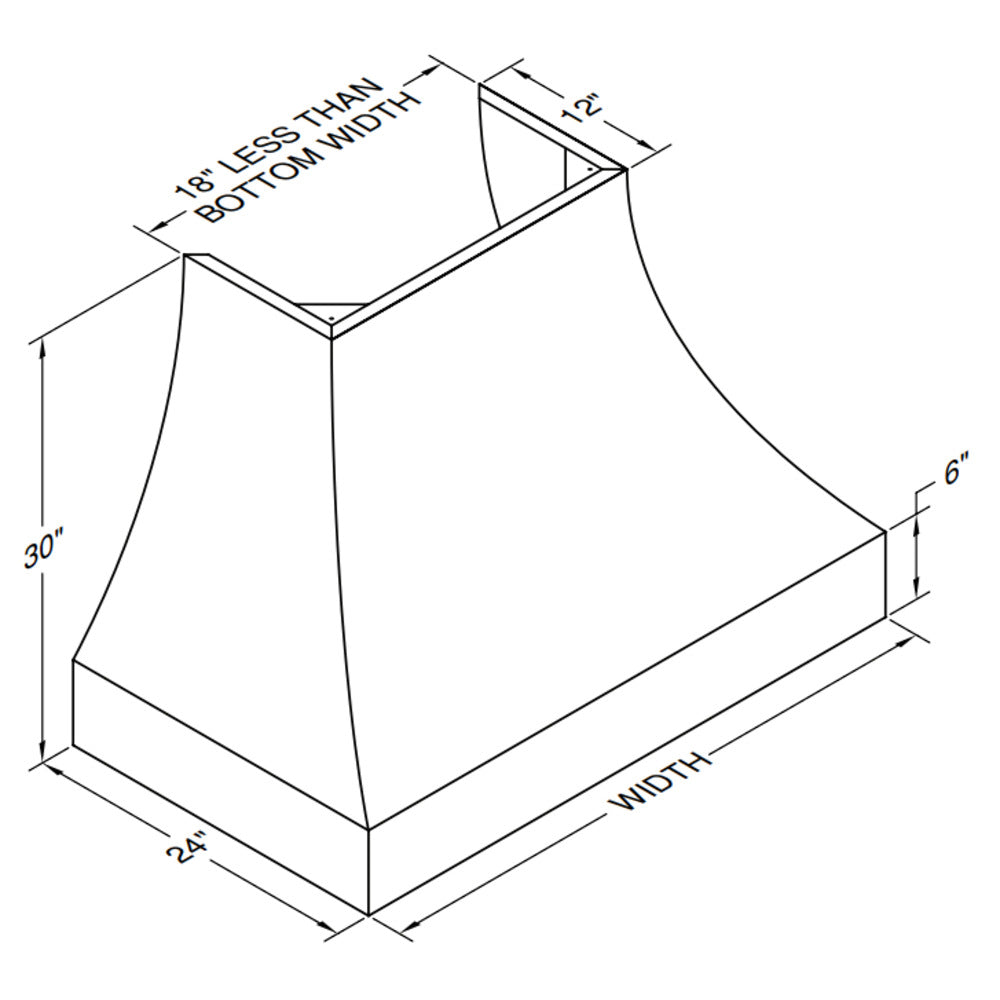 Vent-A-Hood Designer Series JDH/C3 36" Biscuit Finish Wall Mounted Range Hood with 300 CFM Motor and LED Lights