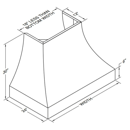 Vent-A-Hood Designer Series JDH/C3 36" Biscuit Finish Wall Mounted Range Hood with 600 CFM Motor and LED Lights