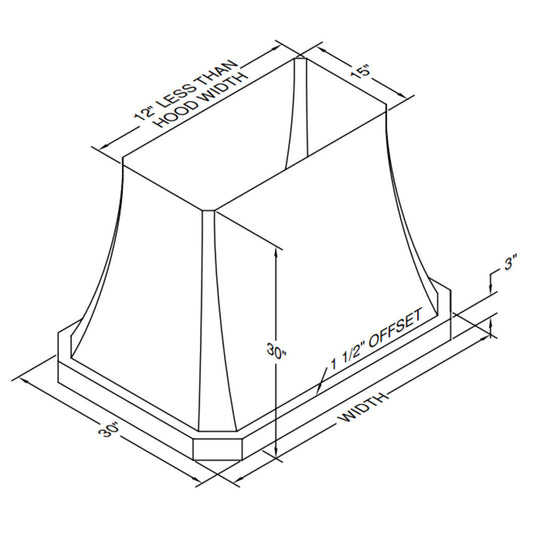 Vent-A-Hood Designer Series JDIH/C1 36" Black Finish Island Range Hood with 550 CFM Motor and LED Lights