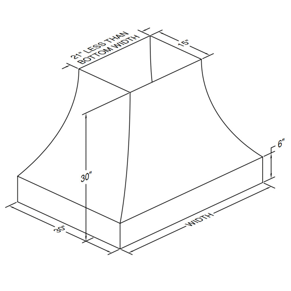 Vent-A-Hood Designer Series JDIH/C3 36" Biscuit Finish Island Range Hood with 550 CFM Motor and LED Lights