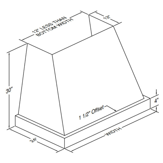 Vent-A-Hood Designer Series JPH/C2 36" Biscuit Finish Wall Mounted Range Hood with 300 CFM Motor and LED Lights