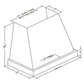 Vent-A-Hood Designer Series JPH/C2 48" Overlay Finish Wall Mounted Range Hood with 900 CFM Motor and LED Lights