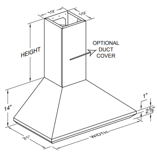 Vent-A-Hood Euroline Series PDL14 48" Gunsmoke Finish Wall Mounted Euro-Style Range Hood with 600 CFM Motor and LED Lights