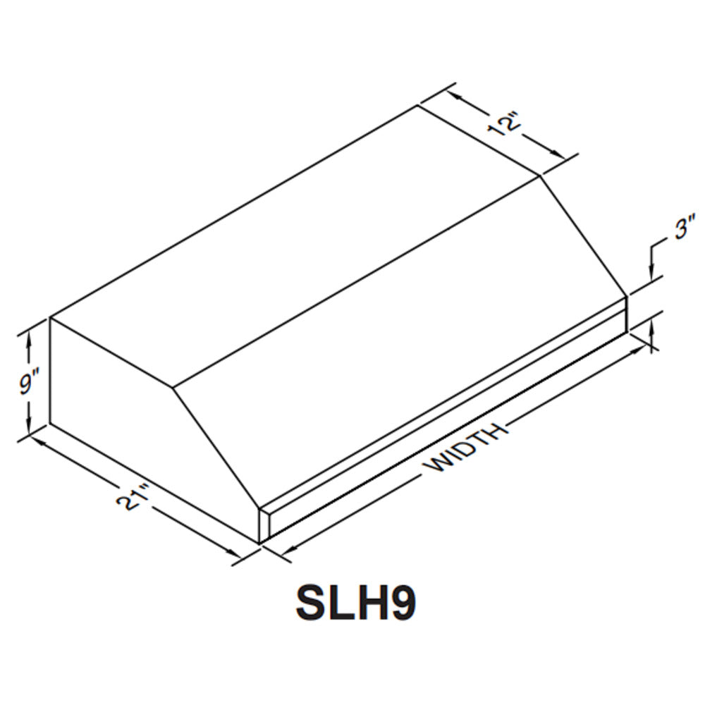 Vent-A-Hood SLH9 48" Biscuit Finish Under Cabinet Range Hood with 1200 CFM Motor and LED Lights