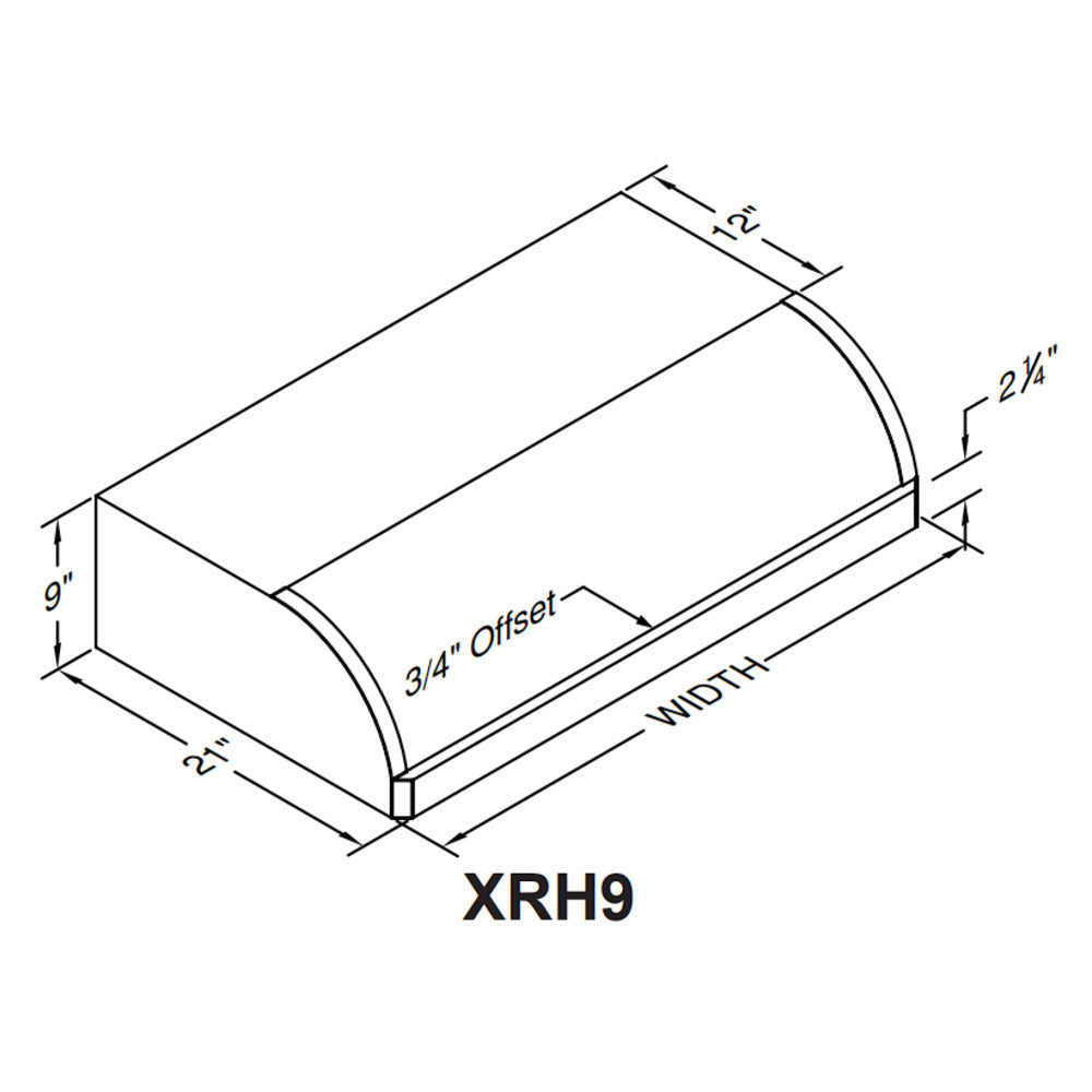 Vent-A-Hood XRH9 42" Black Carbide Finish Under Cabinet Range Hood with 300 CFM Motor and LED Lights