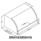 Vent-A-Hood XRXH18 60" Overlay Finish Wall Mounted Range Hood with 1200 CFM Motor and LED Lights