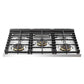 Verona Designer Series 36" Matte Black Finish Dual Fuel Gas Range with 5-Burner and Single Oven