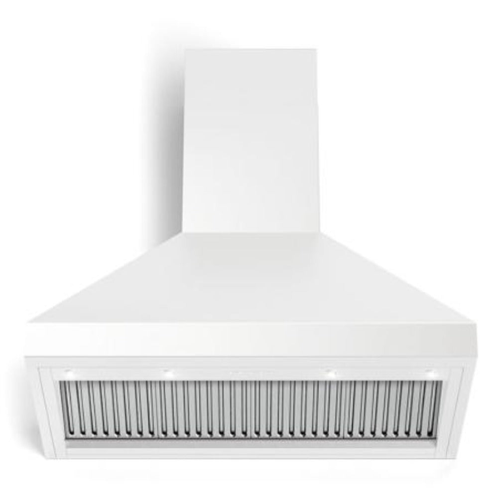 Verona Designer Series 36" White Wall-Mount Chimney Hood