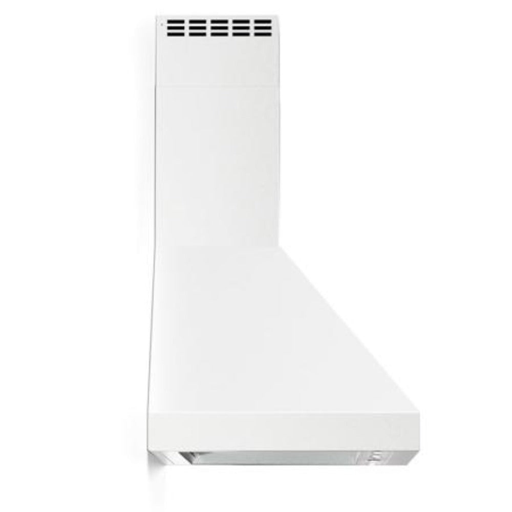 Verona Designer Series 36" White Wall-Mount Chimney Hood