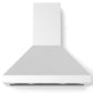 Verona Designer Series 36" White Wall-Mount Chimney Hood