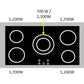 Verona Prestige Series 36" Matte Black Finish Electric Range with 5-Burner and Double Oven