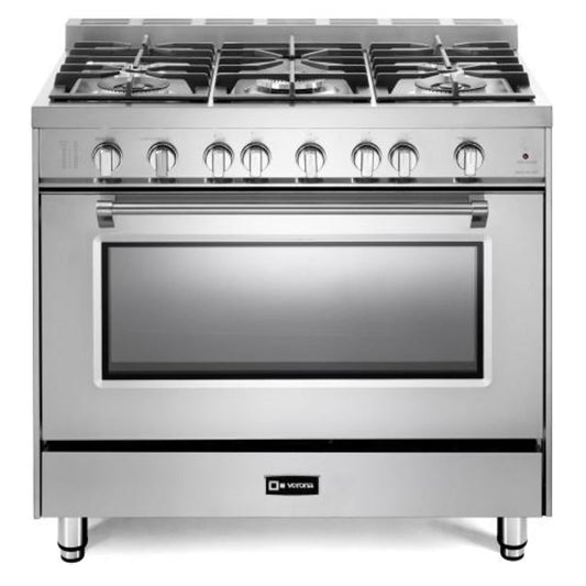 Verona Prestige Series 36" Stainless Steel Gas Range with 5-Burner and Single Oven