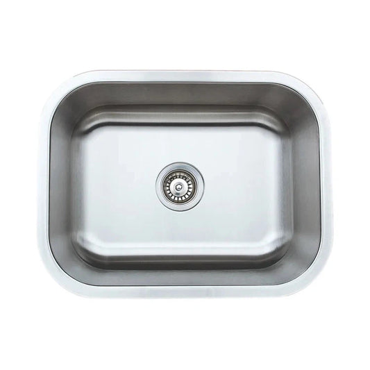 Wells Sinkware Craftsmen 23" Rectangle Undermount 16-Gauge Stainless Steel Single Bowl Kitchen Sink