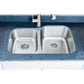 Wells Sinkware Craftsmen 32" Specialty Undermount 18-Gauge 40/60 Double Bowl Stainless Steel Kitchen Sink