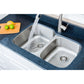 Wells Sinkware Craftsmen 32" Specialty Undermount 18-Gauge 60/40 Double Bowl Stainless Steel Kitchen Sink