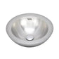 Wells Sinkware Jazz 16" Round Vessel 20-Gauge Stainless Steel Single Bowl Kitchen/Bar Sink With Overflow and Popup Drain