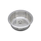 Wells Sinkware Jazz 18" Round Undermount 20-Gauge Stainless Steel Single Bowl Kitchen/Bar Sink With 1 Bottom Protection Grid Rack and 1 Deep Basket Strainer