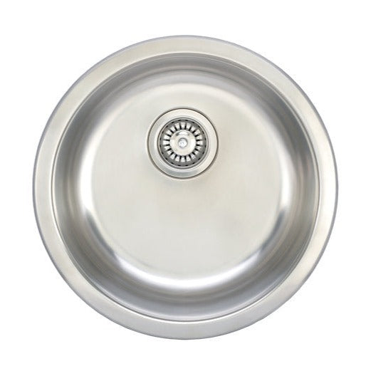 Wells Sinkware Jazz 18" Round Undermount 20-Gauge Stainless Steel Single Bowl Kitchen/Bar Sink