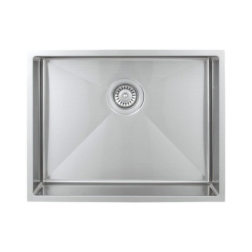 Wells Sinkware Specialty 23" Rectangle Undermount Handcrafted 18-Gauge ADA Compliant Single Bowl Stainless Steel Kitchen Sink With 1 Deep Basket Strainer