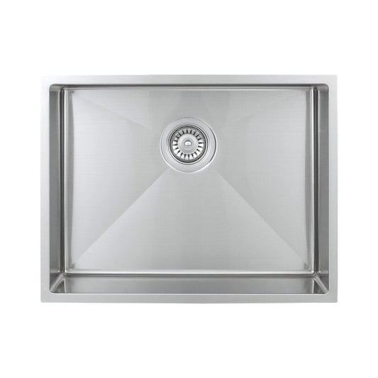 Wells Sinkware Specialty 23" Rectangle Undermount Handcrafted 18-Gauge ADA Compliant Single Bowl Stainless Steel Kitchen Sink With 1 Deep Basket Strainer