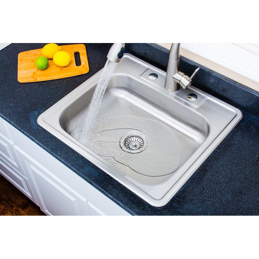 Wells Sinkware Specialty 25" Rectangle Drop-in 20-Gauge ADA Compliant Single Bowl Stainless Steel Kitchen Sink With 3 Faucet Holes