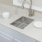 Wells Sinkware The Chef's 14" Rectangle Handcrafted 16-Gauge Undermount Elongated Stainless Steel Single Bowl Bar Sink