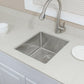 Wells Sinkware The Chef's 17" Rectangle Undermount Handcrafted 16-Gauge Elongated Stainless Steel Single Bowl Bar Sink