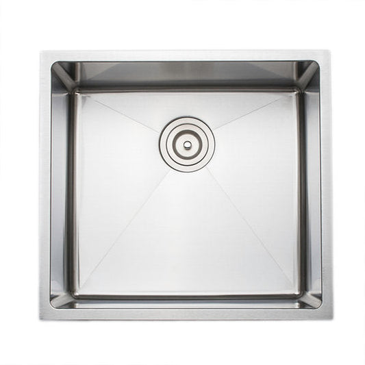 Wells Sinkware The Chef's 21" Rectangle Undermount Handcrafted 16-Gauge Stainless Steel Single Bowl Kitchen Sink