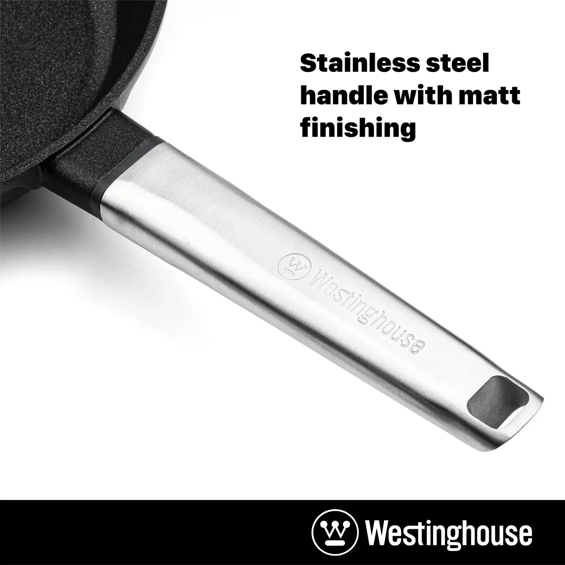 Westinghouse 7” 2 QT. Black Cast Aluminum Sauce Pan With Quantanium No ...