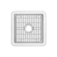 Whitehaus Fireclay 18" White Undermount / Drop-in Kitchen Sinks, Stainless Steel Grid Included