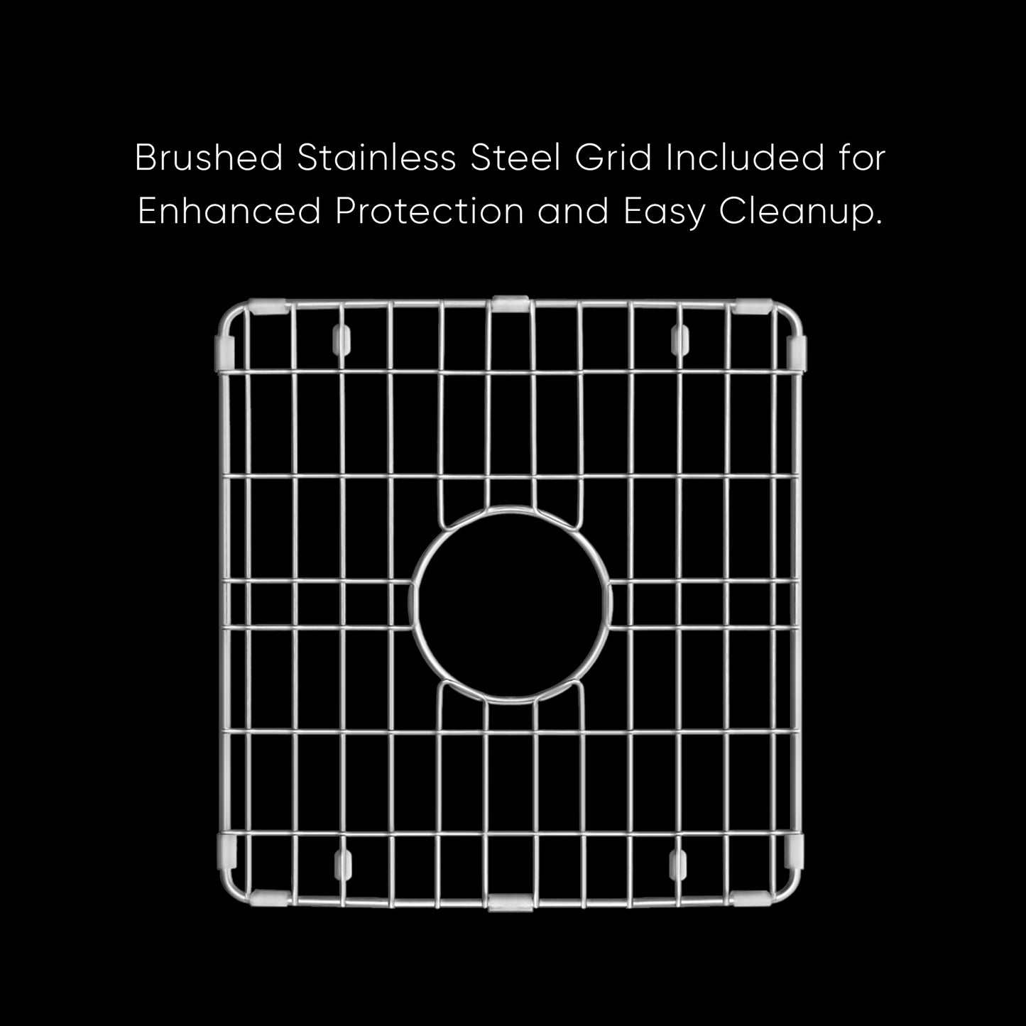 Whitehaus Fireclay 18" White Undermount / Drop-in Kitchen Sinks, Stainless Steel Grid Included
