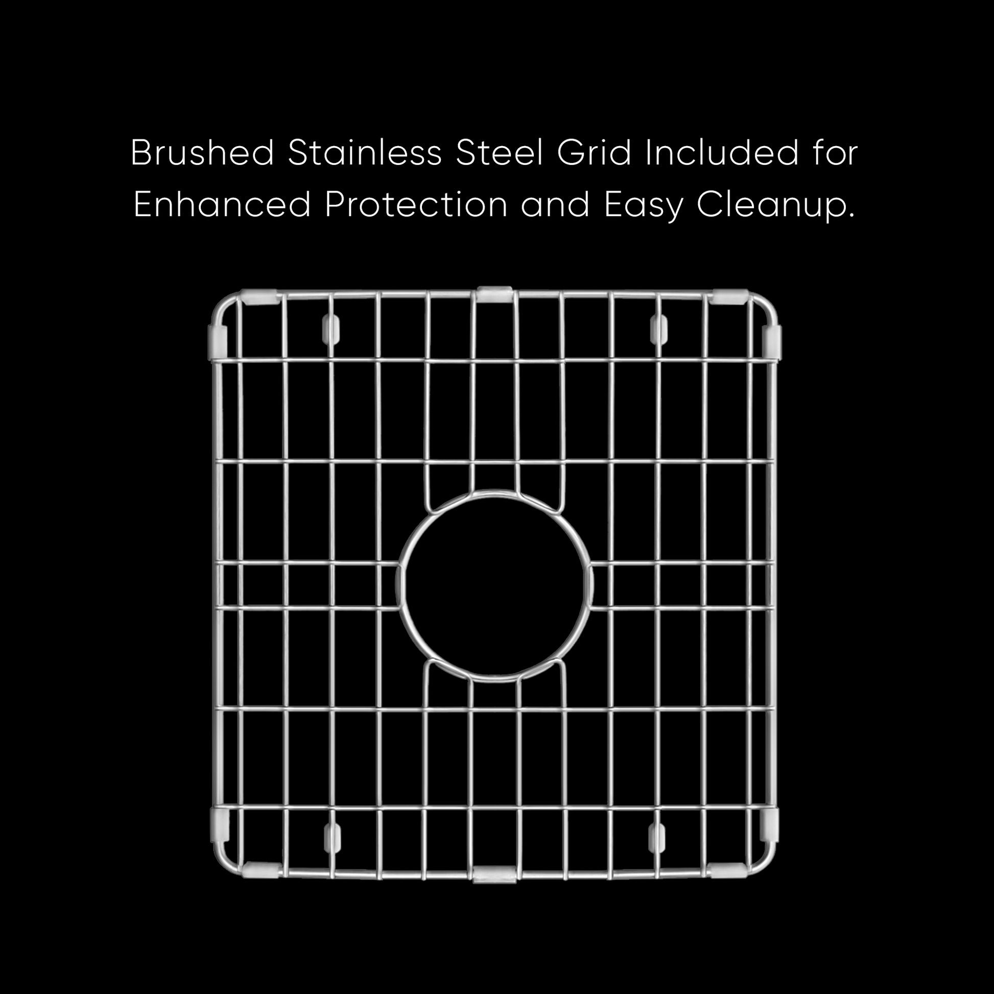 Whitehaus Fireclay 18" White Undermount / Drop-in Kitchen Sinks, Stainless Steel Grid Included