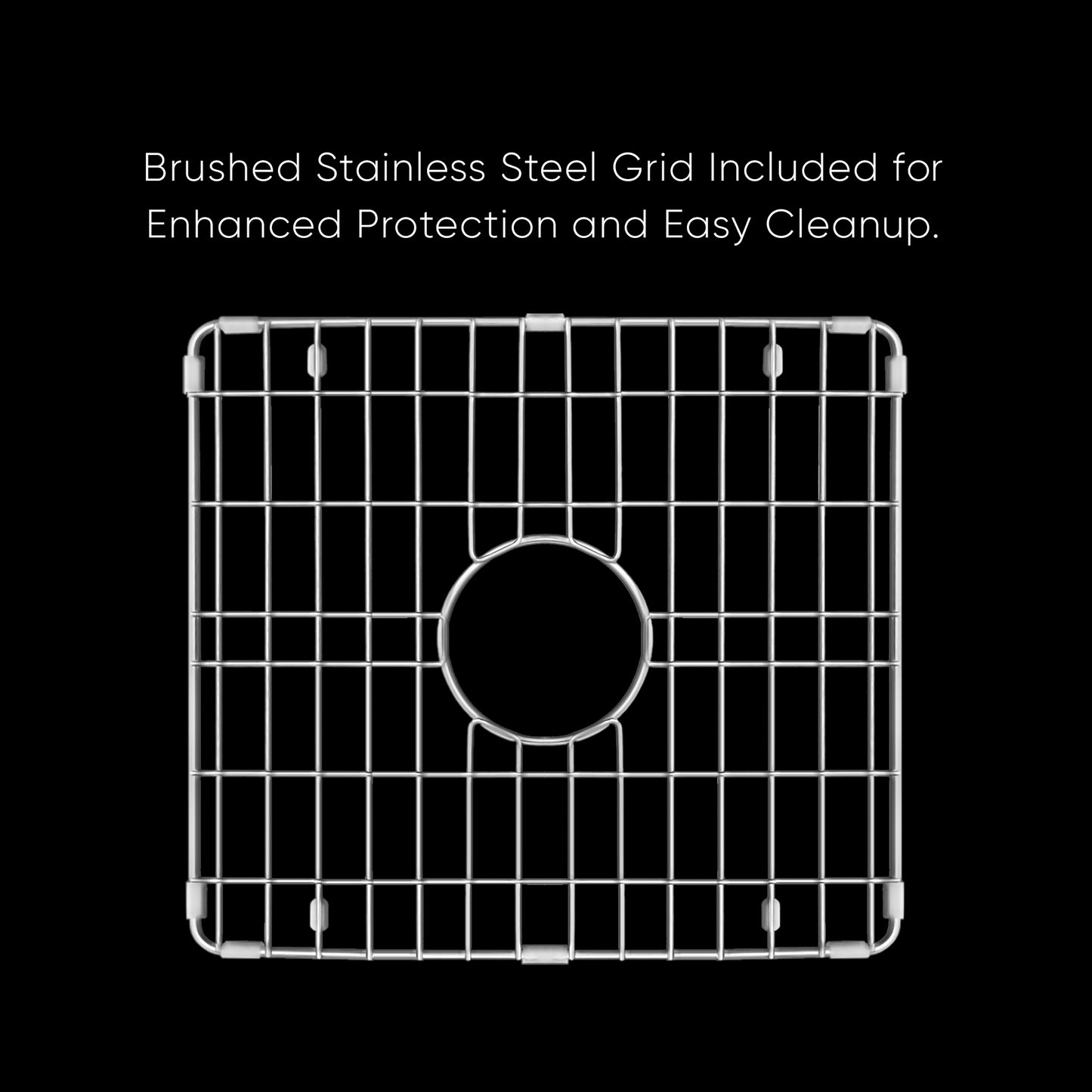 Whitehaus Fireclay 24" White Undermount / Drop-in Fireclay Kitchen Sinks, Stainless Steel Grid Included