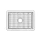Whitehaus Fireclay 28" White Undermount / Drop-in Fireclay Kitchen Sinks, Stainless Steel Grid Included