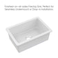 Whitehaus Fireclay 28" White Undermount / Drop-in Fireclay Kitchen Sinks, Stainless Steel Grid Included