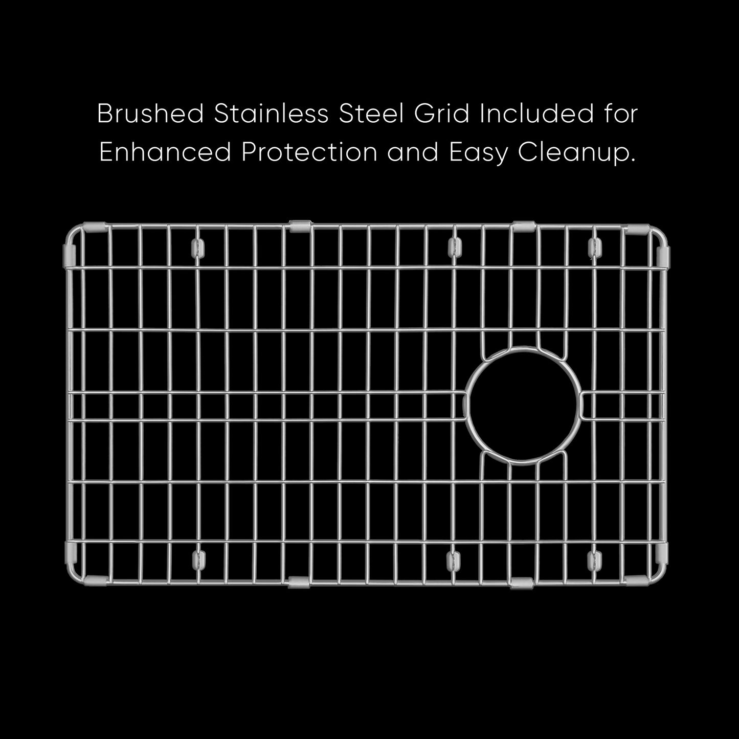 Whitehaus Fireclay 31" White Undermount / Drop-in Fireclay Kitchen Sinks, Stainless Steel Grid Included