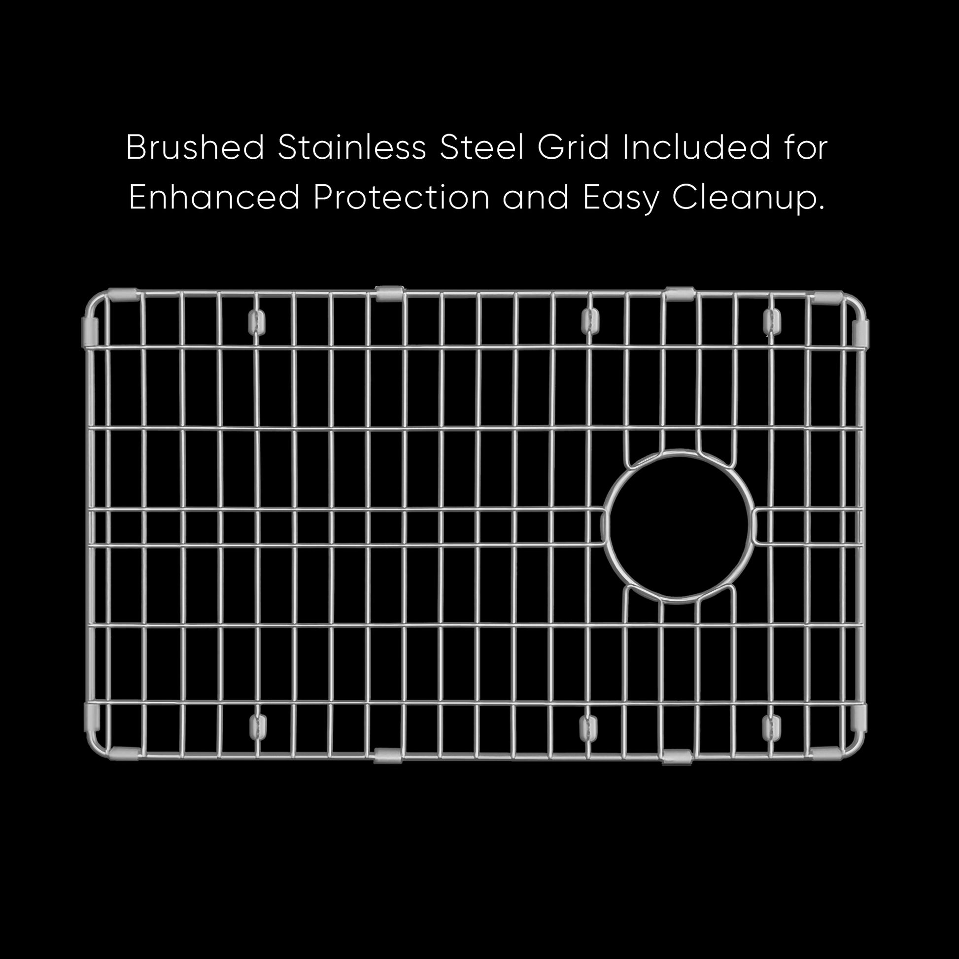 Whitehaus Fireclay 31" White Undermount / Drop-in Fireclay Kitchen Sinks, Stainless Steel Grid Included