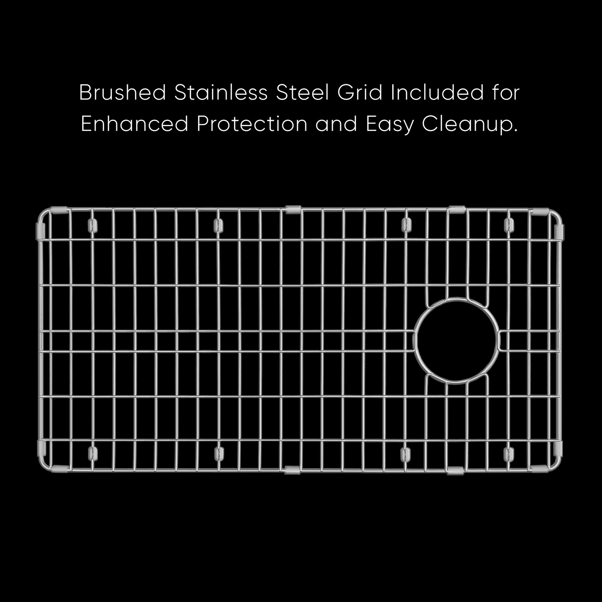 Whitehaus Fireclay 34" White Undermount / Drop-in Fireclay Kitchen Sinks, Stainless Steel Grid Included