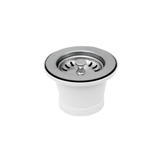 Whitehaus NRNW2-SS 2.5" Stainless Steel Basket strainer With Lift Stopper