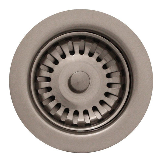 Whitehaus RNW35-BN 3.5" Brushed Nickel Stainless Steel Basket Strainer