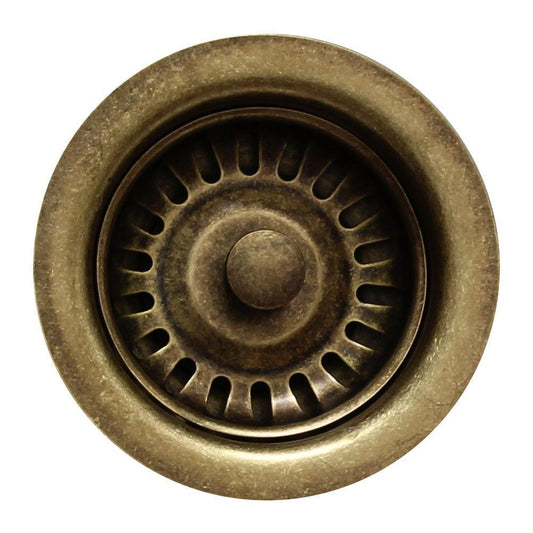 Whitehaus RNW35-WB 3.5" Weathered Bronze Stainless Steel Basket Strainer
