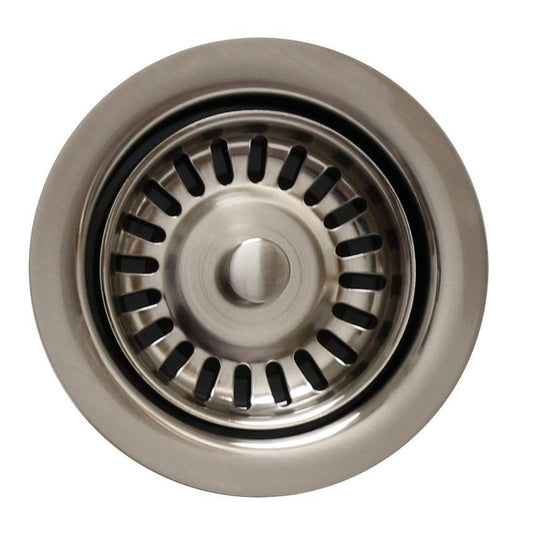 Whitehaus WH200-BN 3 1/2" Waste Disposer Trim with Matching Basket Strainer