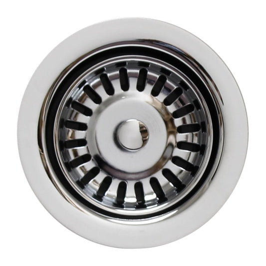 Whitehaus WH200-C 3 1/2" Waste Disposer Trim with Matching Basket Strainer