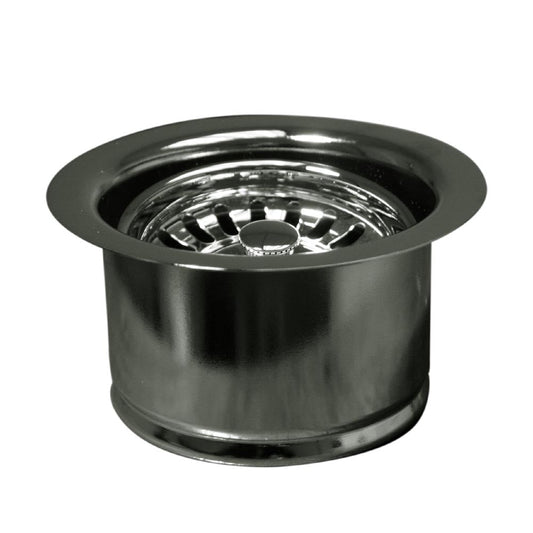 Whitehaus WH202-C 1/2" Waste Disposer Trim with Matching Basket Strainer for Deep Fireclay Sinks