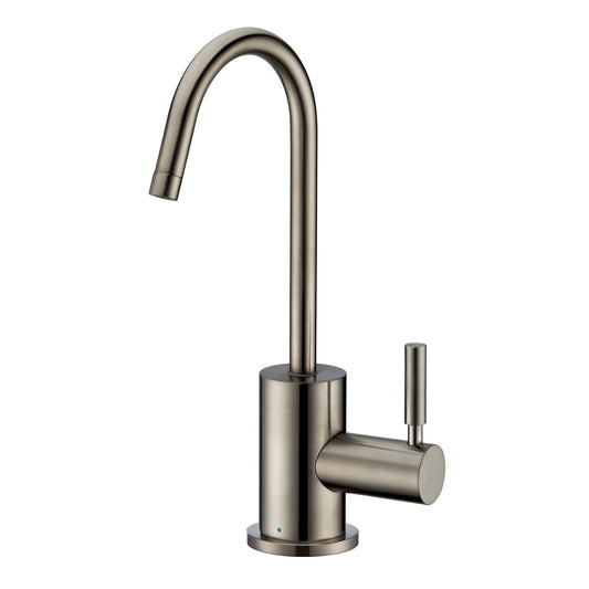 Whitehaus WHFH-C1010-BN Point of Use Cold Water Drinking Faucet with Gooseneck Swivel Spout