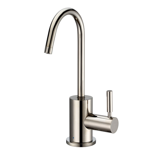 Whitehaus WHFH-C1010-PN Point of Use Cold Water Drinking Faucet with Gooseneck Swivel Spout