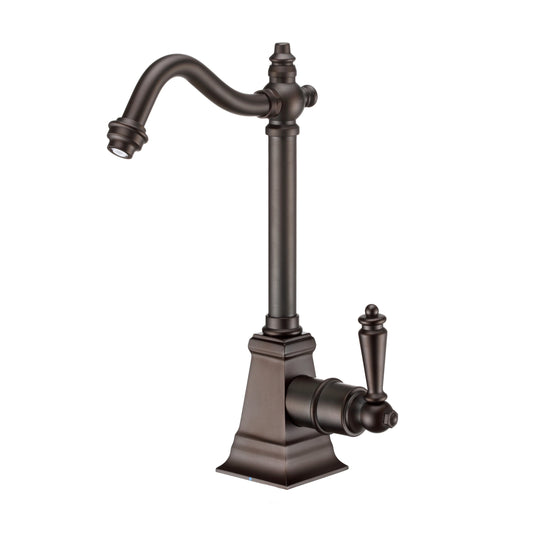 Whitehaus WHFH-C2011-ORB Point of Use Cold Water Drinking Faucet with Gooseneck Swivel Spout