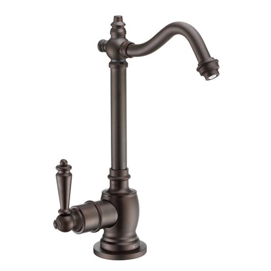 Whitehaus WHFH-H1006-ORB Point of Use Instant Hot Water Drinking Faucet with Traditional Swivel Spout